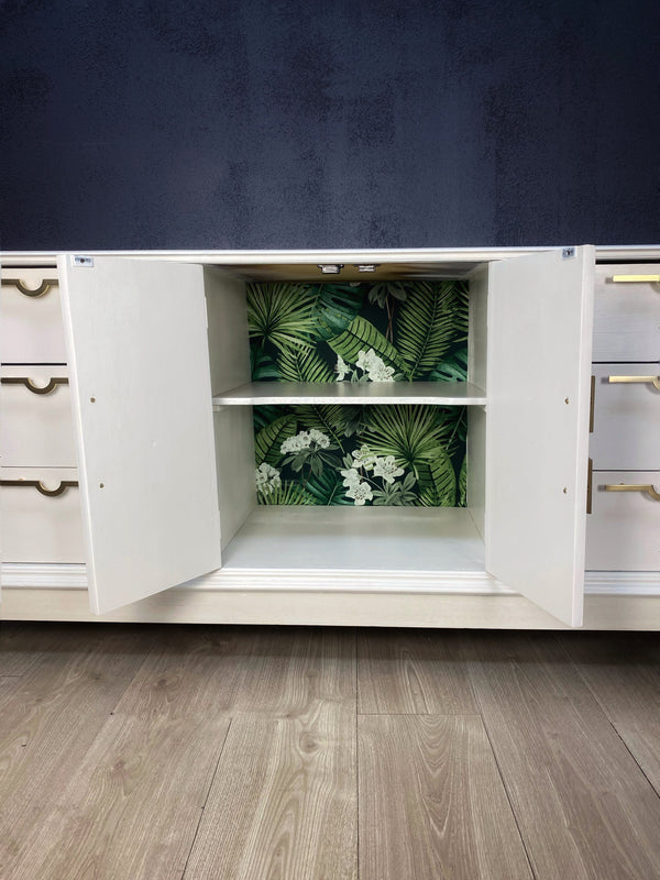 Mid-century dresser white, view 4