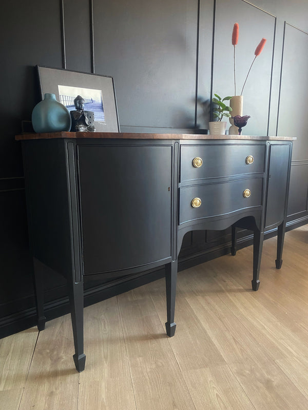 Mid-century sideboard black, view 2