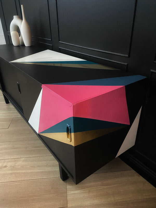 Mid-century sideboard black, view 3