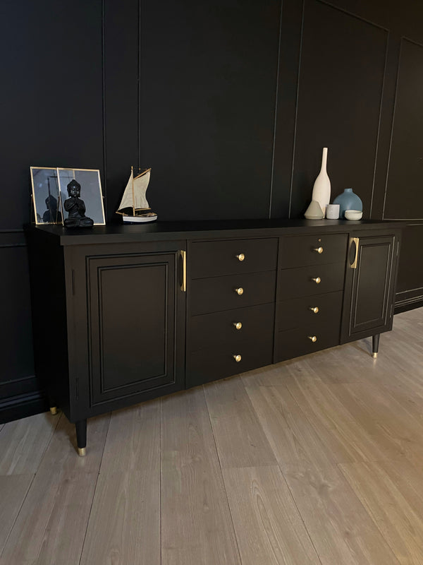 Mid-century sideboard black, view 4