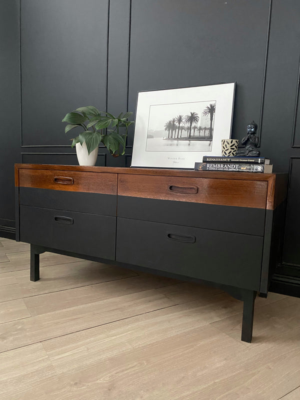 Mid-century dresser black, view 2