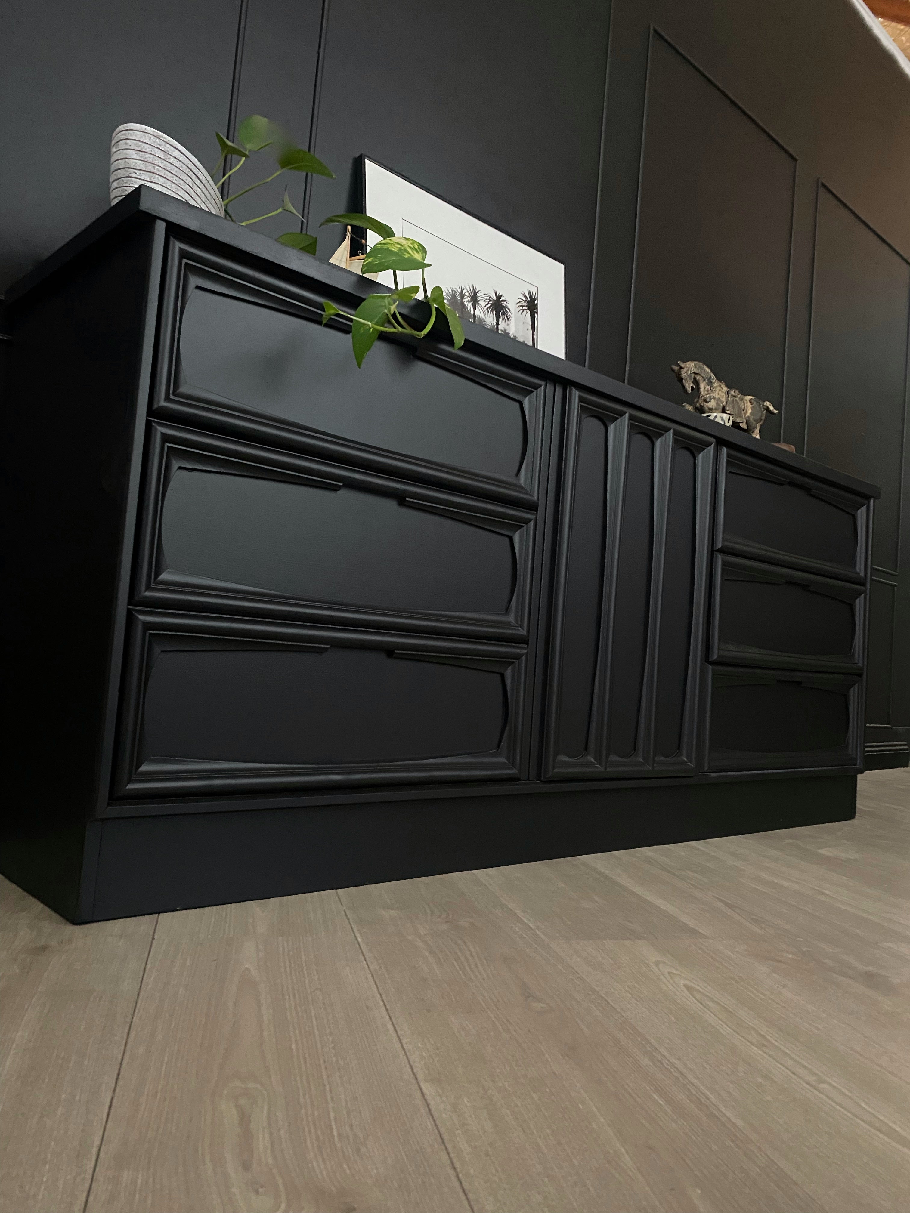 BLACK ‘BURGESS’ SIDEBOARD / BUFFET