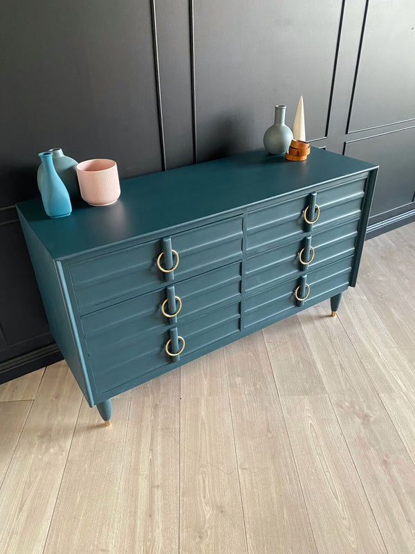Myer Heritage dresser blue, view 3