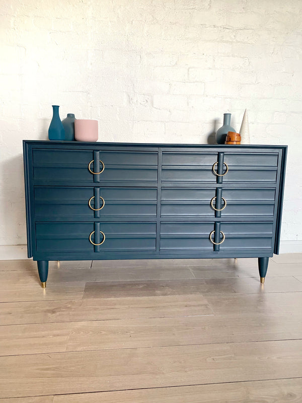 Myer Heritage dresser blue, view 2