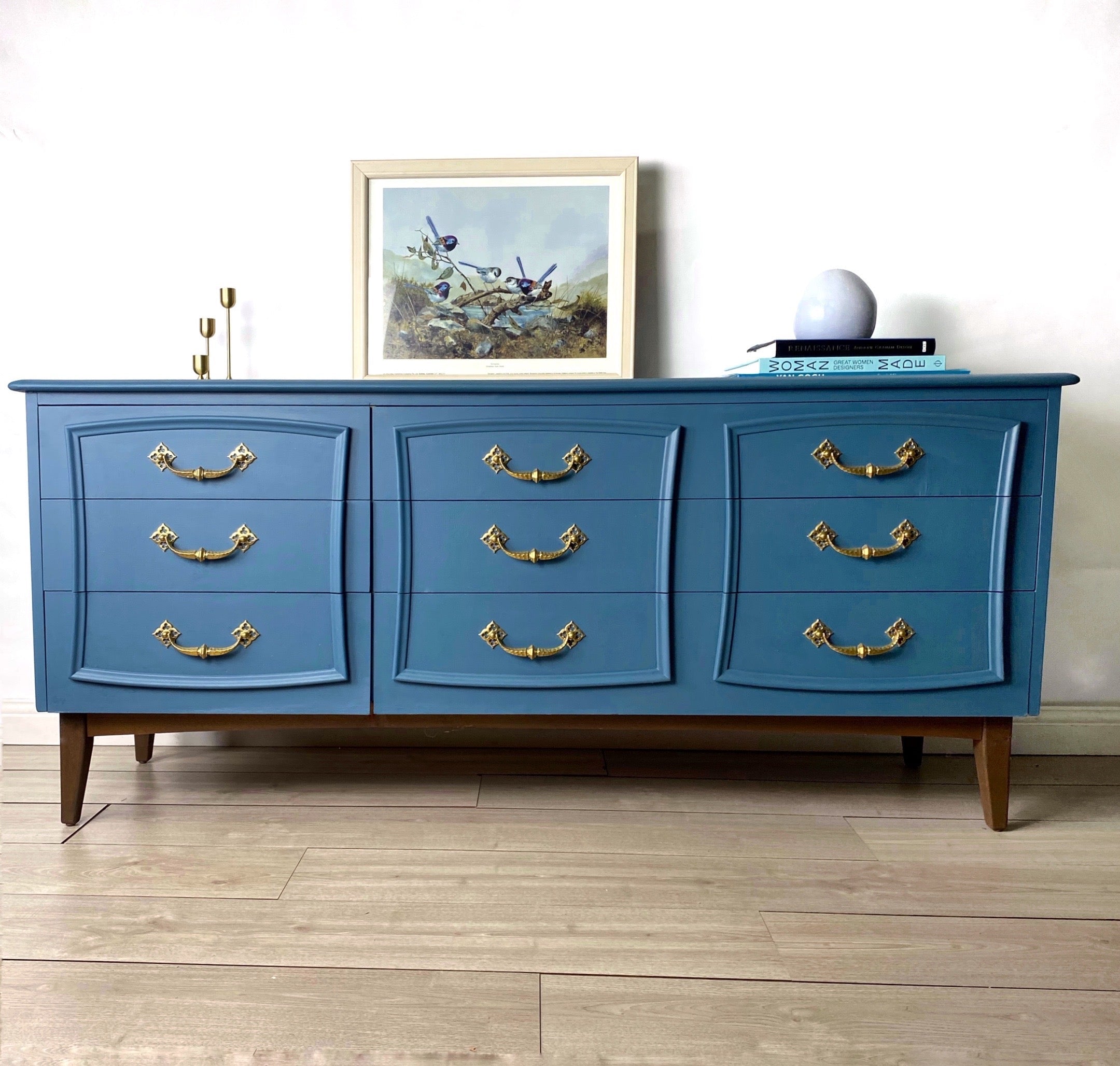 Reliance Furniture sideboard blue