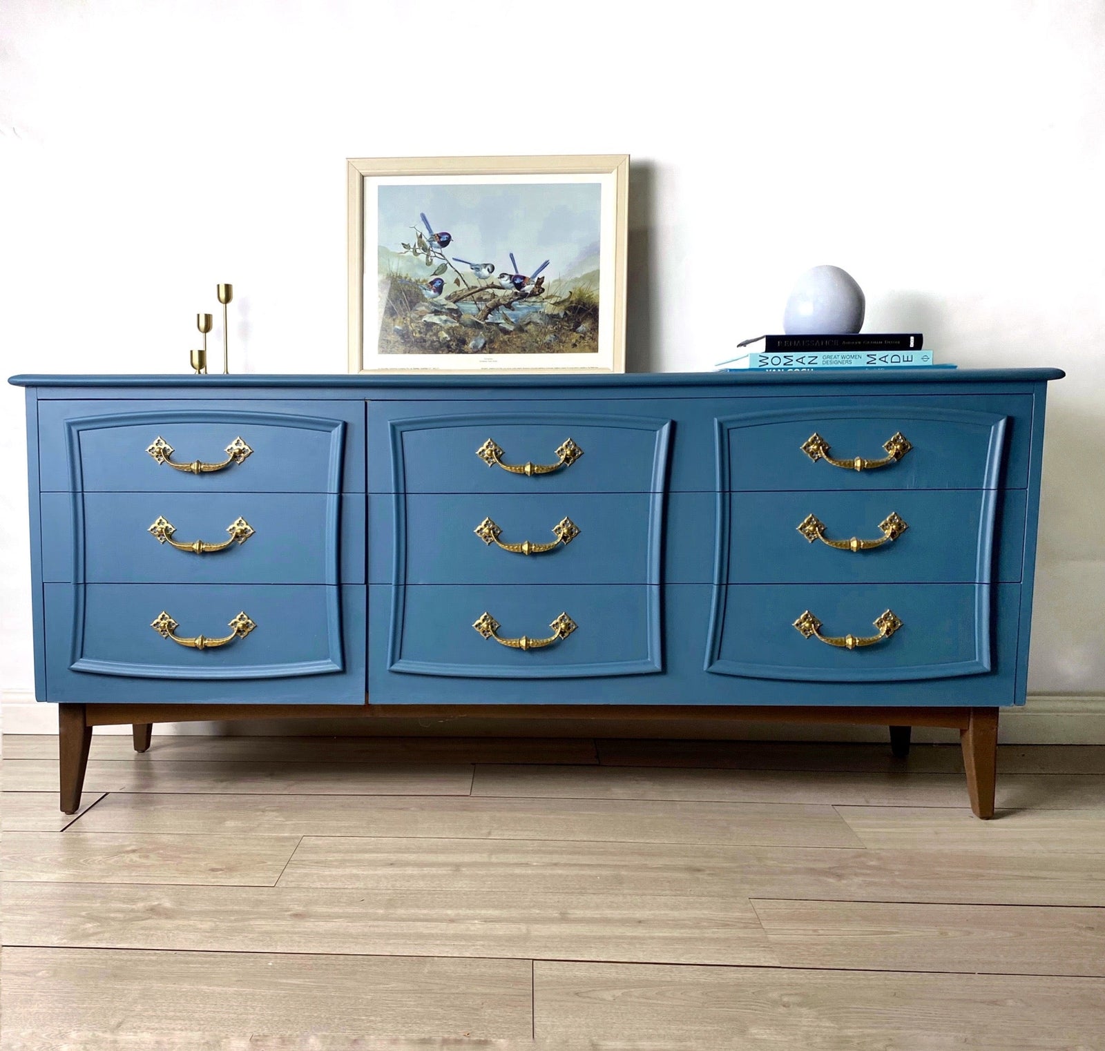 Reliance Furniture sideboard blue
